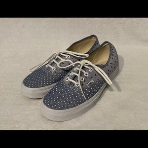 Blue Patterned Vans